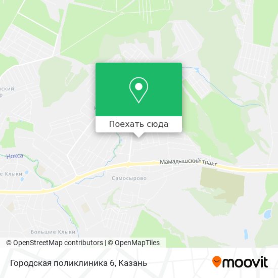 Карта Городская поликлиника 6
