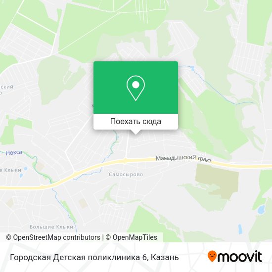 Карта Городская Детская поликлиника 6