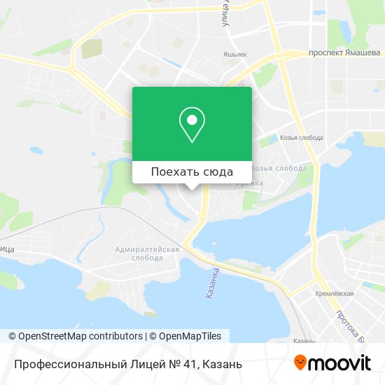 Карта Профессиональный Лицей № 41