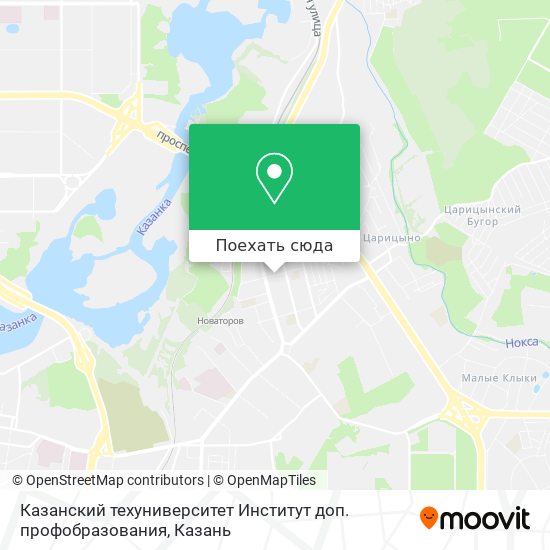 Карта Казанский техуниверситет Институт доп. профобразования