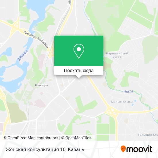 Карта Женская консультация 10