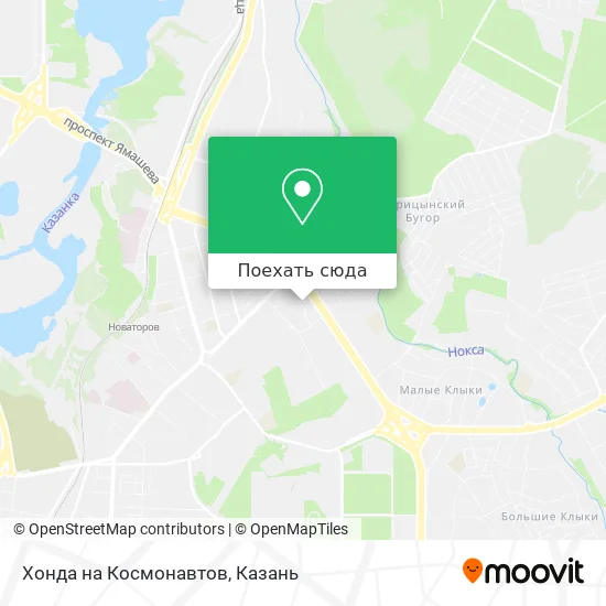 Карта Хонда на Космонавтов