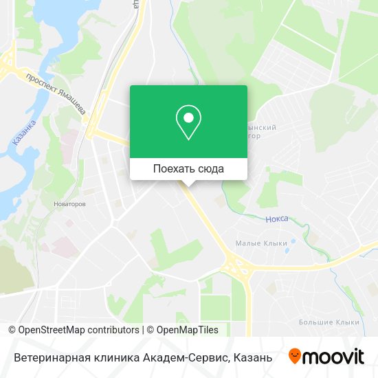 Карта Ветеринарная клиника Академ-Сервис