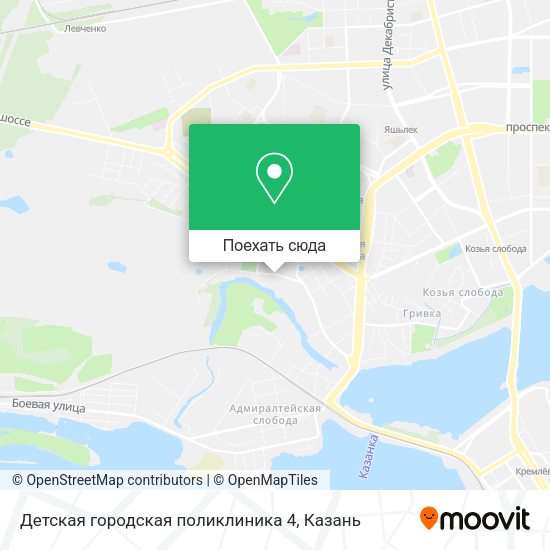 Карта Детская городская поликлиника 4