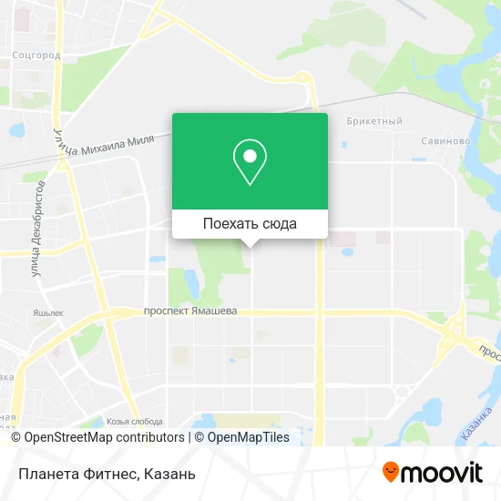 Карта Планета Фитнес