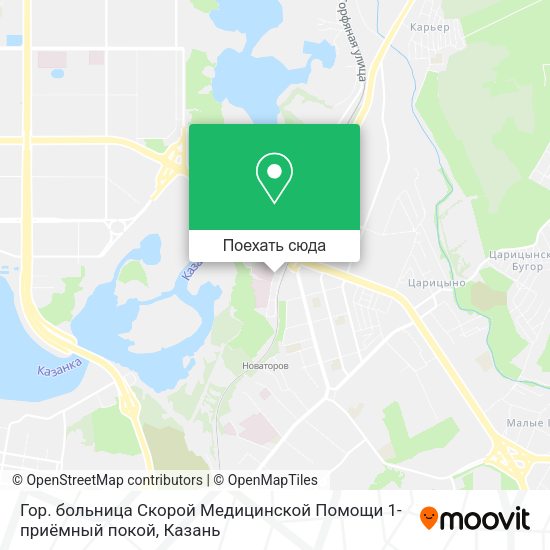 Карта Гор. больница Скорой Медицинской Помощи 1-приёмный покой