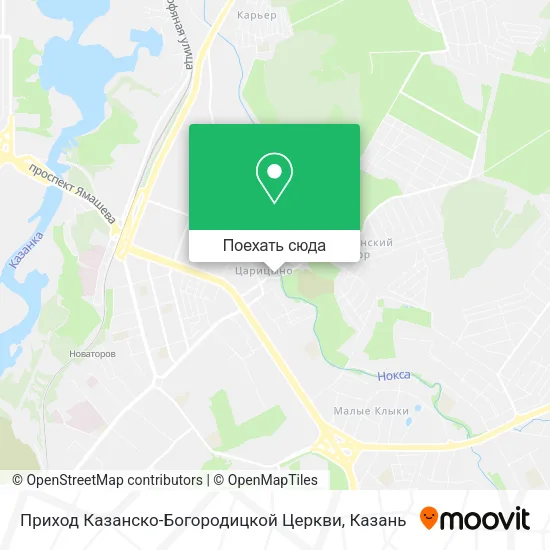 Карта Приход Казанско-Богородицкой Церкви