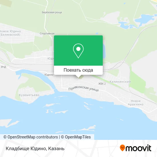 Карта Кладбище Юдино