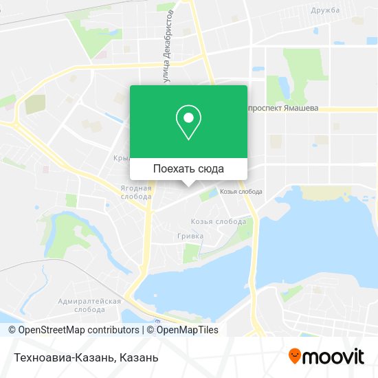 Карта Техноавиа-Казань