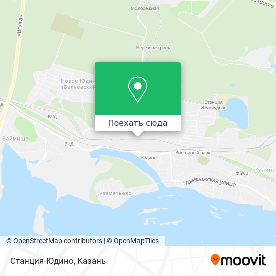 Карта Станция-Юдино