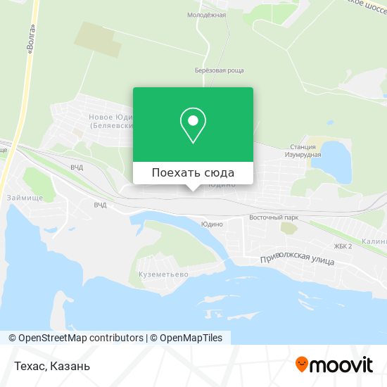 Карта Техас