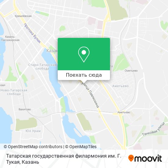 Карта Татарская государственная филармония им. Г. Тукая