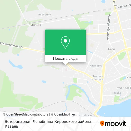 Карта Ветеринарная Лечебница Кировского района