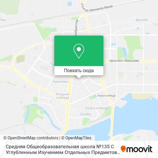 Карта Средняя Общеобразовательная школа №135 С Углубленным Изучением Отдельных Предметов