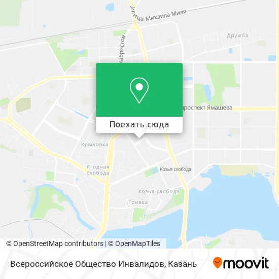 Карта Всероссийское Общество Инвалидов