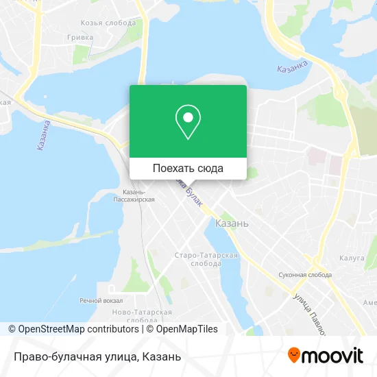 Карта Право-булачная улица