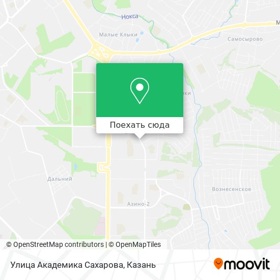 Карта Улица Академика Сахарова