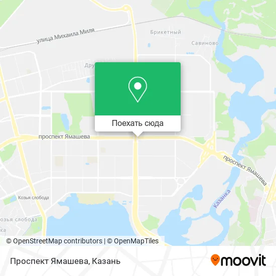 Карта Проспект Ямашева