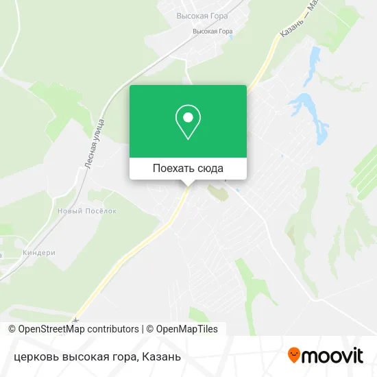 Карта церковь высокая гора