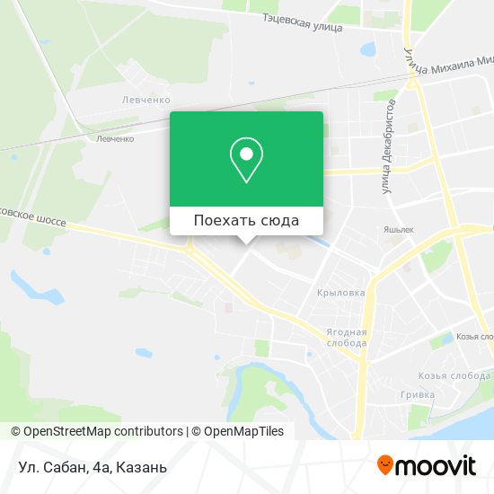 Карта Ул. Сабан, 4а