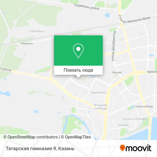 Карта Татарская гимназия 9