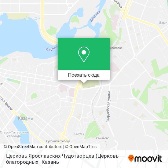 Карта Церковь Ярославских Чудотворцев