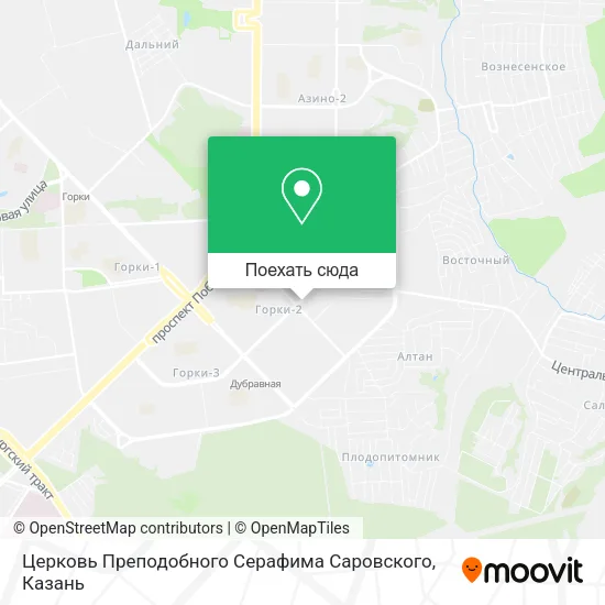 Карта Церковь Преподобного Серафима Саровского
