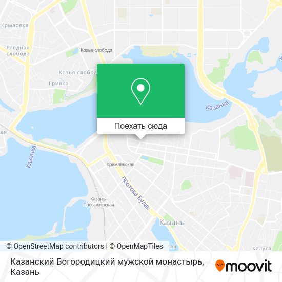 Карта Казанский Богородицкий мужской монастырь