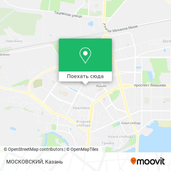 Карта МОСКОВСКИЙ