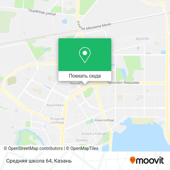 Карта Средняя школа 64