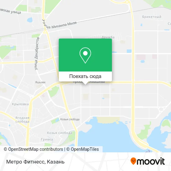 Карта Метро Фитнесс