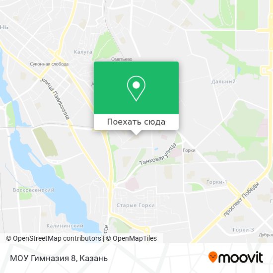 Карта МОУ Гимназия 8