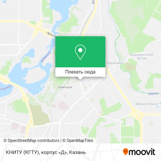 Карта КНИТУ (КГТУ), корпус «Д»