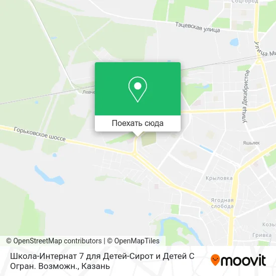 Карта Школа-Интернат 7 для Детей-Сирот и Детей С Огран. Возможн.