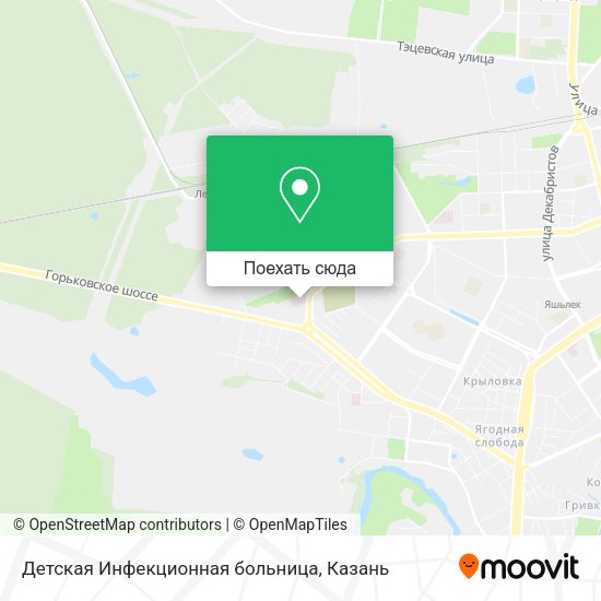 Карта Детская Инфекционная больница