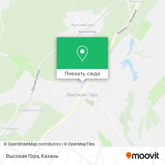 Карта Высокая Гора