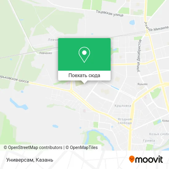 Карта Универсам