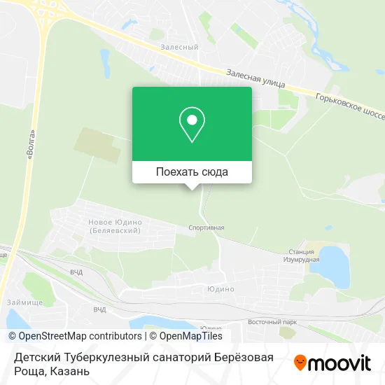 Карта Детский Туберкулезный санаторий Берёзовая Роща