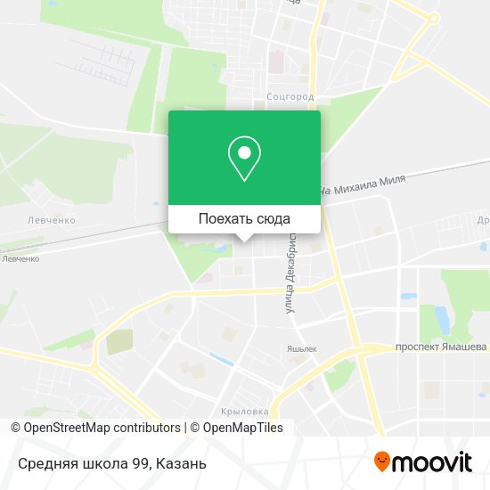 Карта Средняя школа 99