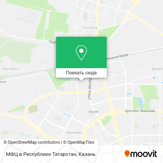 Карта МФЦ в Республике Татарстан