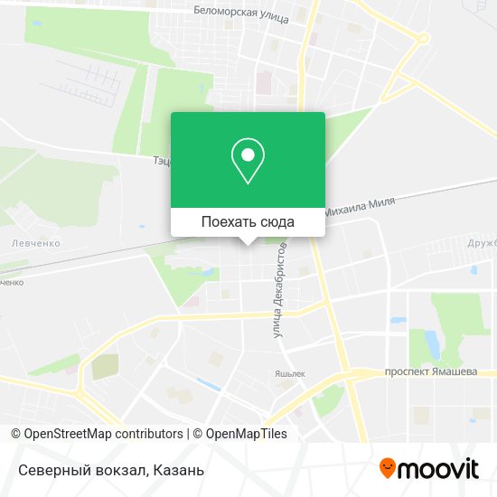 Карта Северный вокзал
