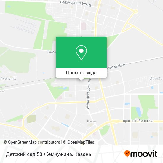 Карта Детский сад 58 Жемчужина