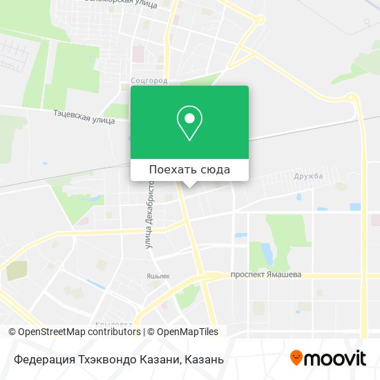 Карта Федерация Тхэквондо Казани