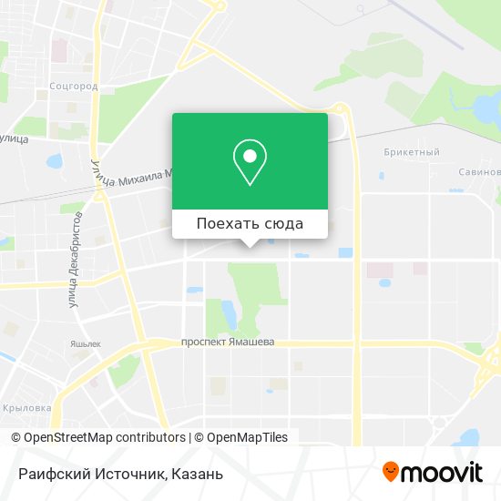 Карта Раифский Источник