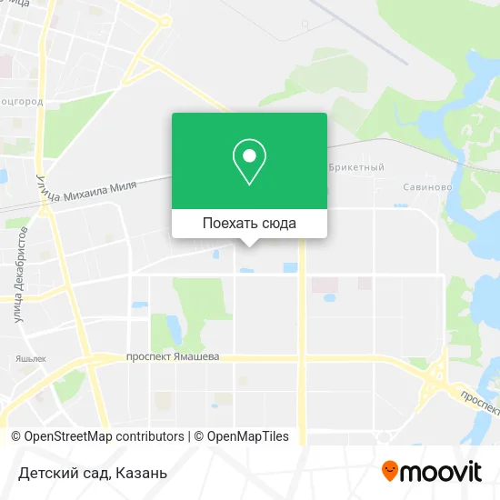 Карта Детский сад