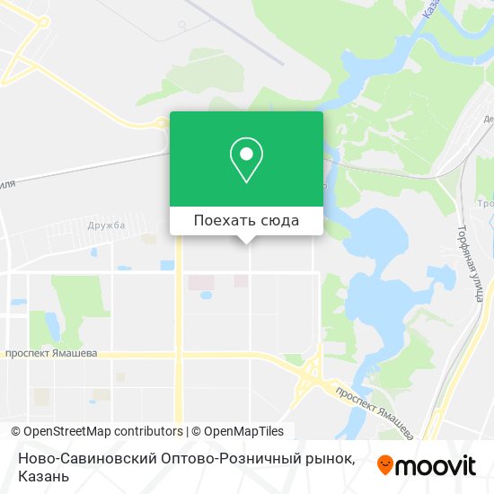 Карта Ново-Савиновский Оптово-Розничный рынок