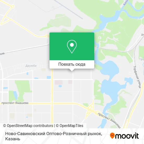 Карта Ново-Савиновский Оптово-Розничный рынок