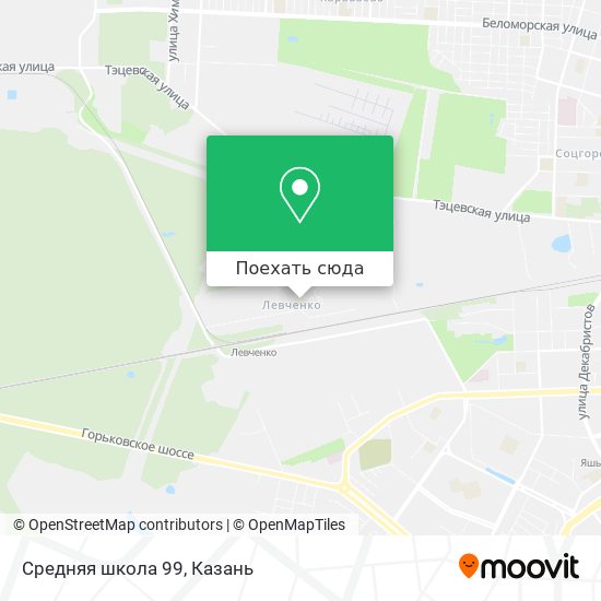 Карта Средняя школа 99