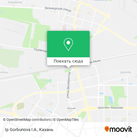 Карта Ip Gorbunova I.A.
