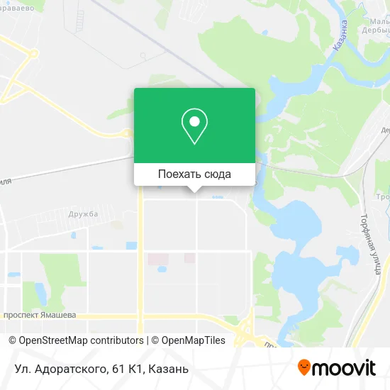 Карта Ул. Адоратского, 61 К1